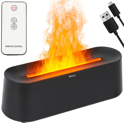 Aroma Diffuser & Humidifier, 250ml, LED Flame Effect