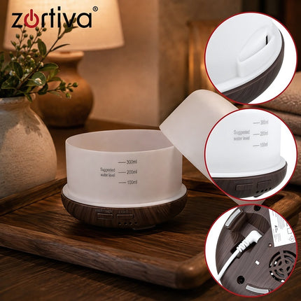 Aroma Diffuser Humidifier 300 ml with Remote Control, 7 Light Colours, Timer