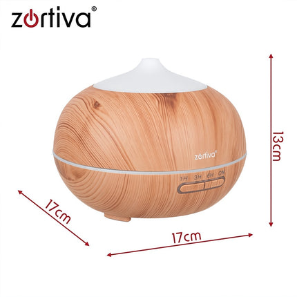 Aroma Diffuser Humidifier 400 ml with Remote Control, 8 LED Colours, Timer