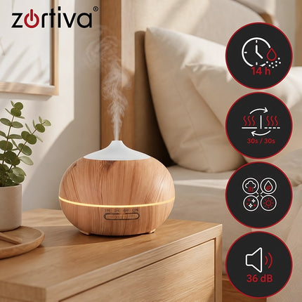 Aroma Diffuser Humidifier 400 ml with Remote Control, 8 LED Colours, Timer