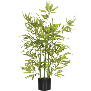 Artificial Bamboo Plant, 90 cm, 504 Leaves, Indoor Decor