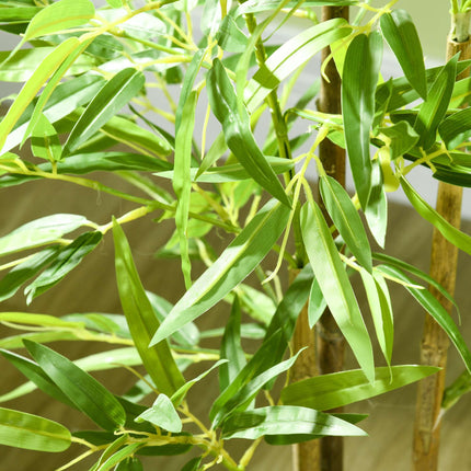 Artificial Bamboo Plant Set, 3 Stems, 120 cm, Green