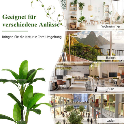Artificial Banana Tree, 150 cm, 18 Leaves, PEVA Material