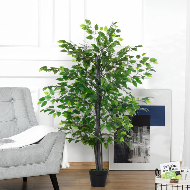 Artificial banyan trees, realistic decor, solid wood, 145cm