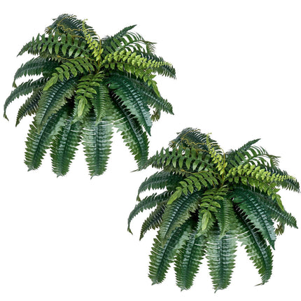 Artificial Boston Ferns, 2-Pack, 35-39 Inch Hanging