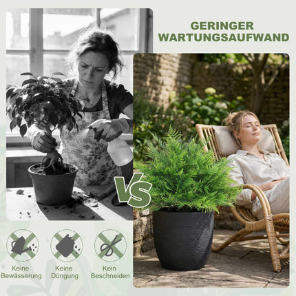 Artificial Boston Ferns, UV-Resistant, 2-Pack, 40x60 cm