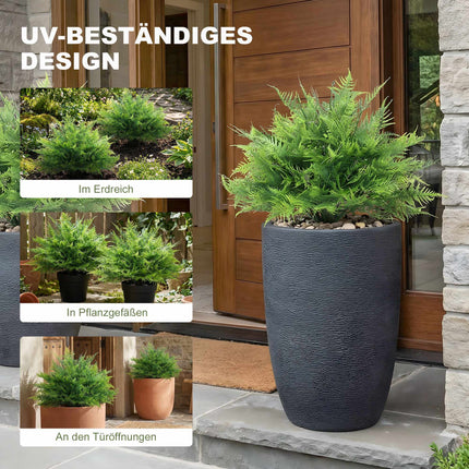 Artificial Boston Ferns, UV-Resistant, 2-Pack, 40x60 cm
