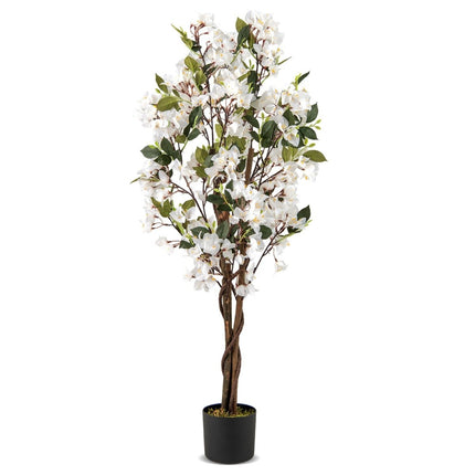 Artificial Bougainvillea Tree, 120 cm, White Flowers