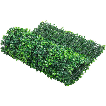 Artificial Boxwood Hedge Wall Panels, 12-Pack, UV 24x16 In
