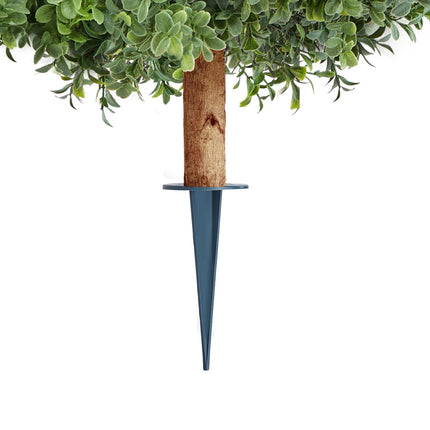 Artificial Boxwood Topiary Trees, 22 Inch, Set of 2 – Ground Spike