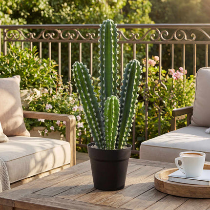 Artificial Cactus Plant in Pot – 53 cm, Maintenance-Free