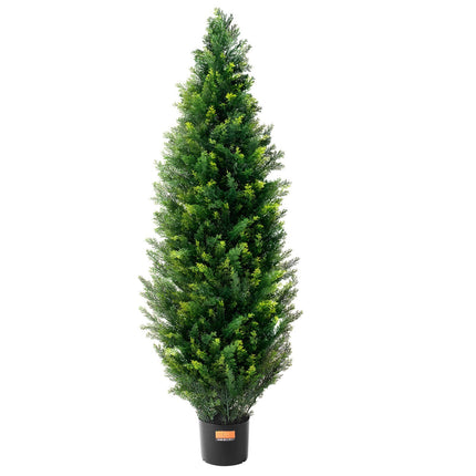 Artificial Cedar Topiary Trees, 2-Pack 48-Inch UV Resistant