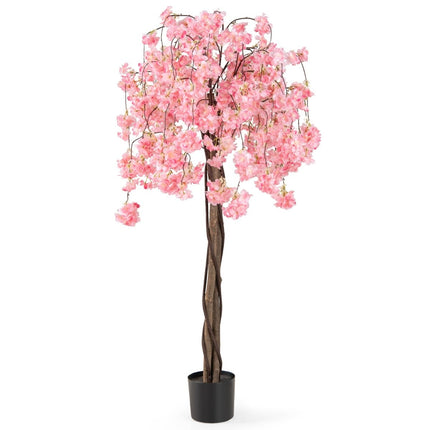 Artificial Cherry Blossom Tree in Pot, 163 cm, Pink Flowers