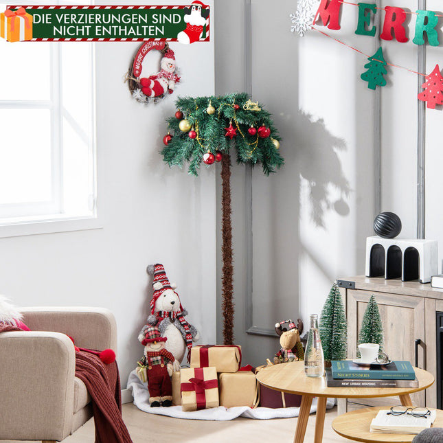 Artificial Christmas Palm Tree 150 cm, 150 Warm White LEDs