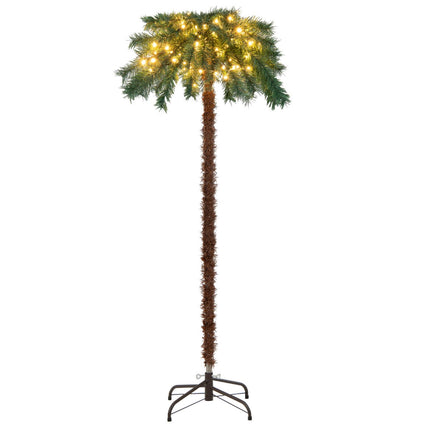 Artificial Christmas Palm Tree 150 cm, 150 Warm White LEDs