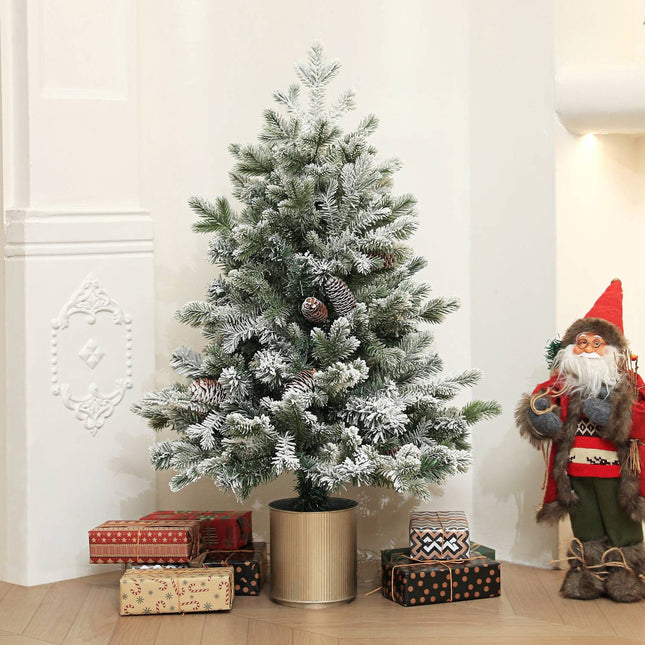 Artificial Christmas tree, 100cm, snowy, flame retardant