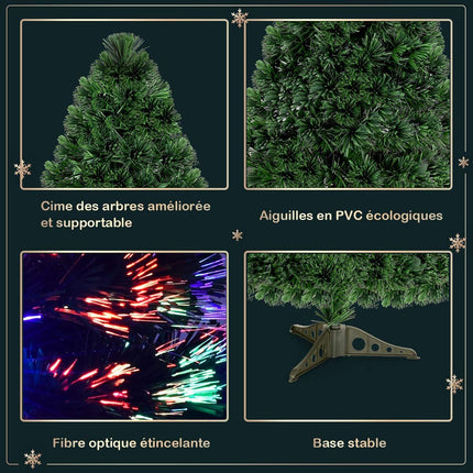 Artificial Christmas Tree 120 cm, Fiber Optic LED Lights