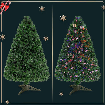 Artificial Christmas Tree 120 cm, Fiber Optic LED Lights
