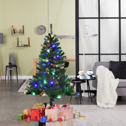 Artificial Christmas Tree 120 cm, LED Lights, Stand