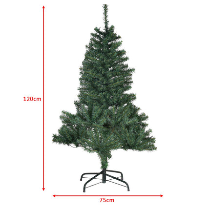 Artificial Christmas Tree 120 cm, LED Lights, Stand