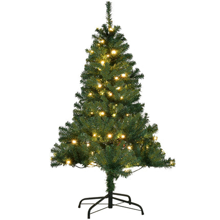 Artificial Christmas Tree 120 cm, LED Lights, Stand
