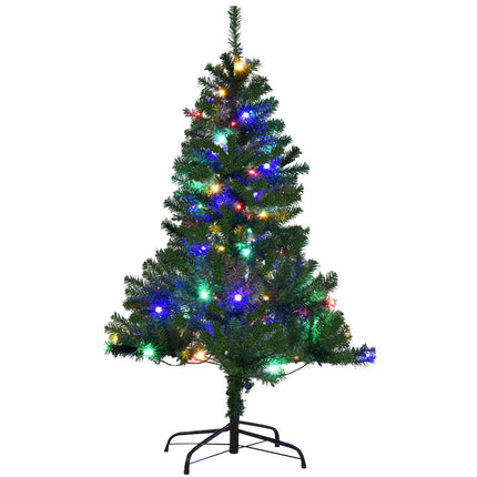 Artificial Christmas Tree 120 cm, LED Lights, Stand