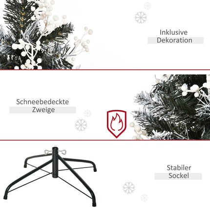 Artificial Christmas tree, dipped in snow, 1.2 m, 222 branches
