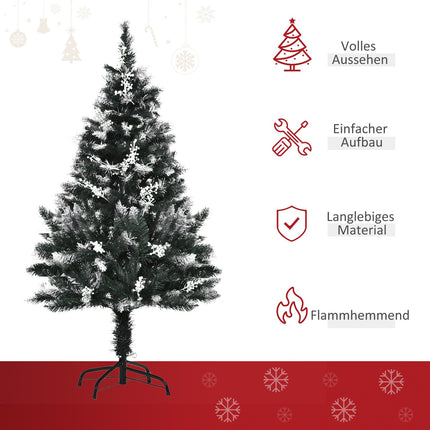 Artificial Christmas tree, dipped in snow, 1.2 m, 222 branches