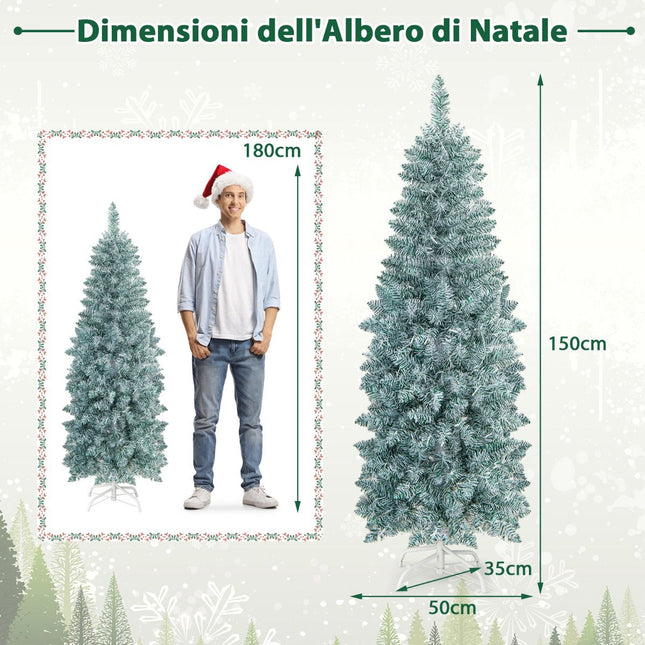 Artificial Christmas Tree 150cm, 190 Multicolor LED Lights