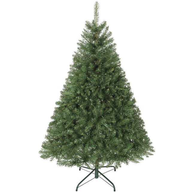 Artificial Christmas Tree, 150 cm, Hinged Branches, Metal Stand