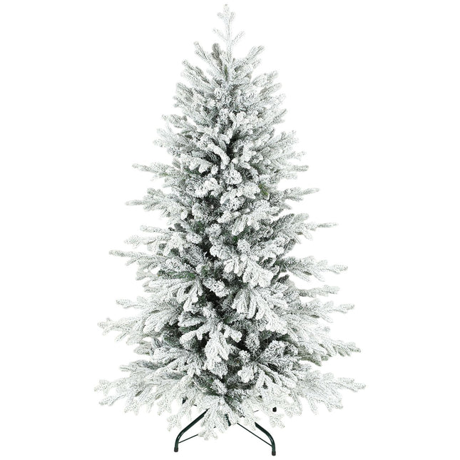 Artificial Christmas Tree, 150cm Snowy Pine, 1162 Branches