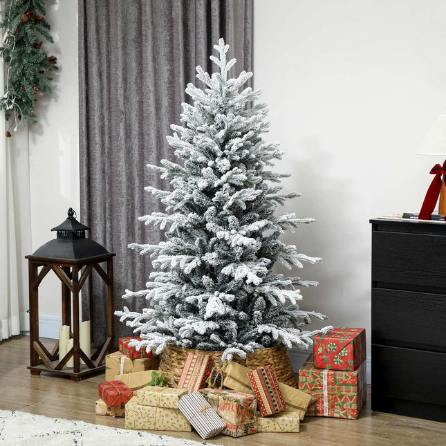Artificial Christmas Tree, 150cm Snowy Pine, 1162 Branches