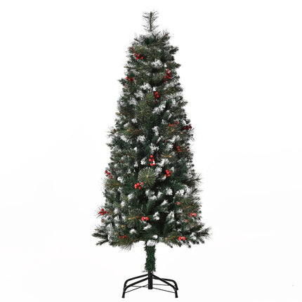 Artificial Christmas tree, 1.5 M, green and white, 360 branches