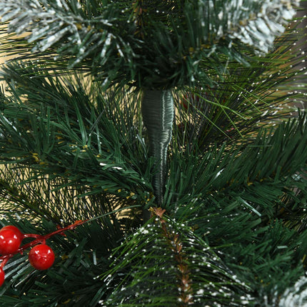 Artificial Christmas tree, 1.5 M, green and white, 360 branches