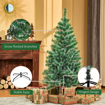 1.5M artificial Christmas tree, 416 branches, metal base