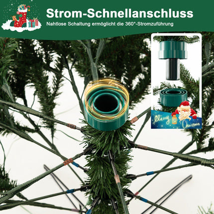 Artificial Christmas Tree 180cm, 350 LED, Remote Stand
