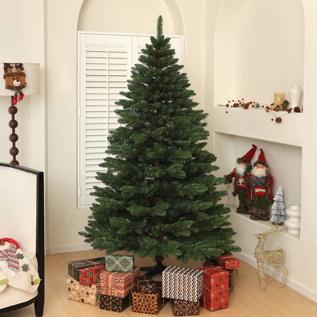 180 cm artificial Christmas tree, flame retardant, collapsible base