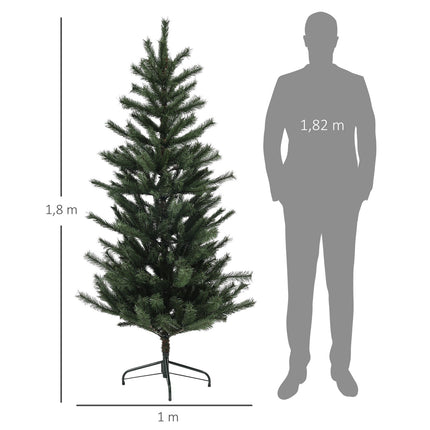 Artificial Christmas tree, 180cm, flame retardant, green