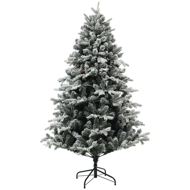 Artificial Christmas tree, 180cm, snow, collapsible stand