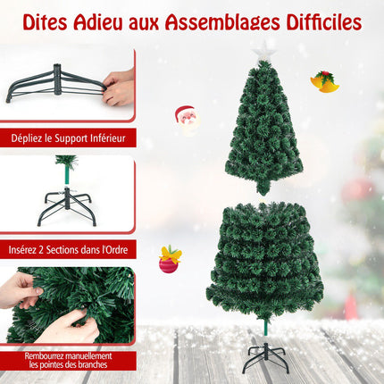 Artificial Christmas Tree 180cm, Fiber Optic, 230 LED, 8 Modes