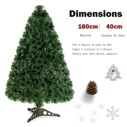 Artificial Christmas Tree 180 cm, LED Fiber Optic, 220 Tips
