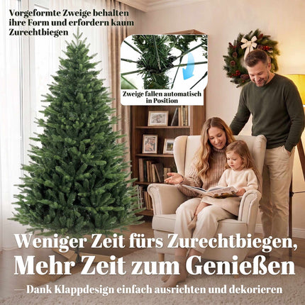 Artificial Christmas Tree, 180 cm, Nordic Fir with Pine Stand