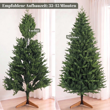 Artificial Christmas Tree, 180 cm, Nordic Fir with Pine Stand