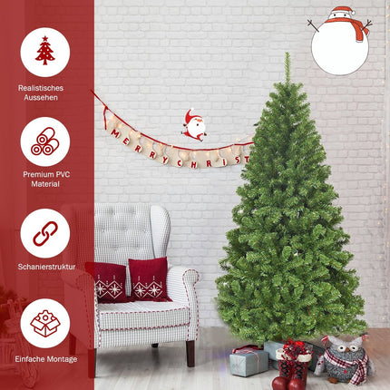 Artificial Christmas Tree, 180cm, PVC, Metal Stand