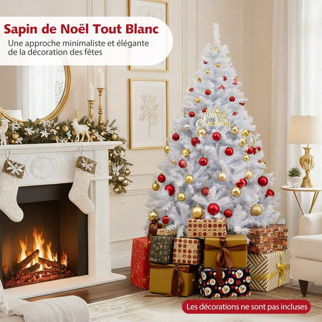 Artificial Christmas Tree 180cm, Pre-Lit 280 LED, Hinged