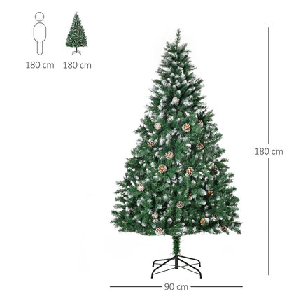 Artificial Christmas Tree, 180 cm, Realistic Pine Look