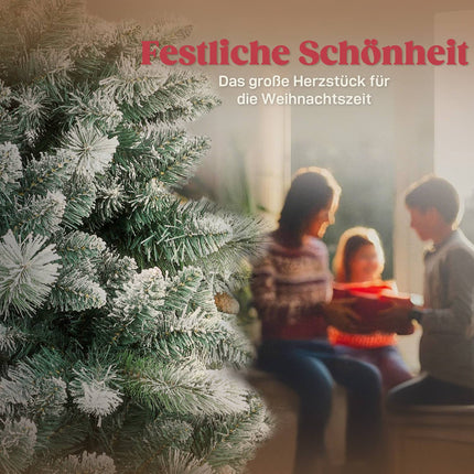 Artificial Christmas Tree 180 cm, Snowy, 1000 Tips, 34 Cones