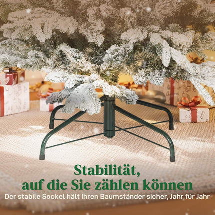 Artificial Christmas Tree, 180cm Snowy Pine with Metal Stand