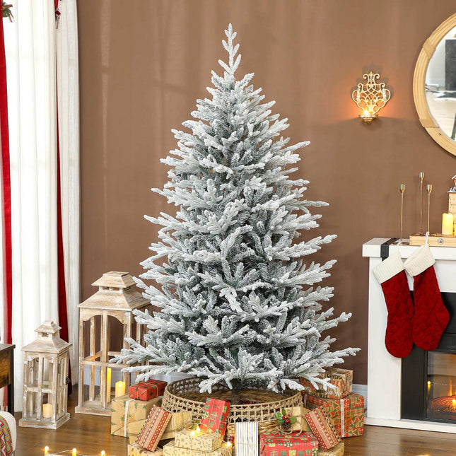 Artificial Christmas Tree 180 cm with Snow, 1976 Tips