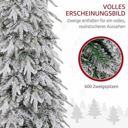 Artificial Christmas Tree 180cm with Snow and 600 Branches